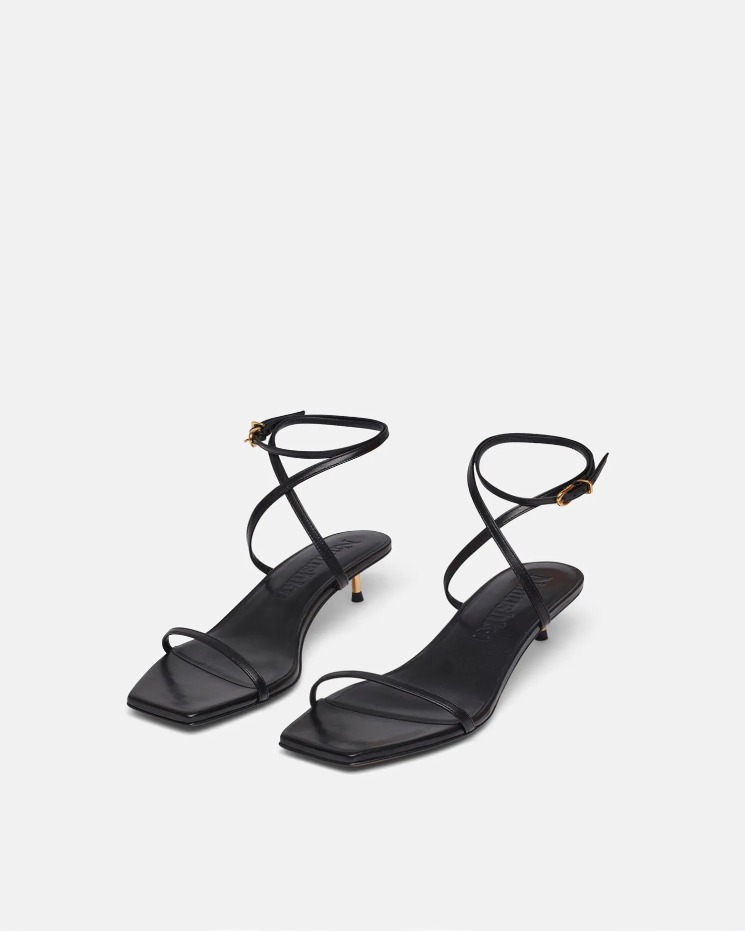 Jol - Leather Sandals - Black