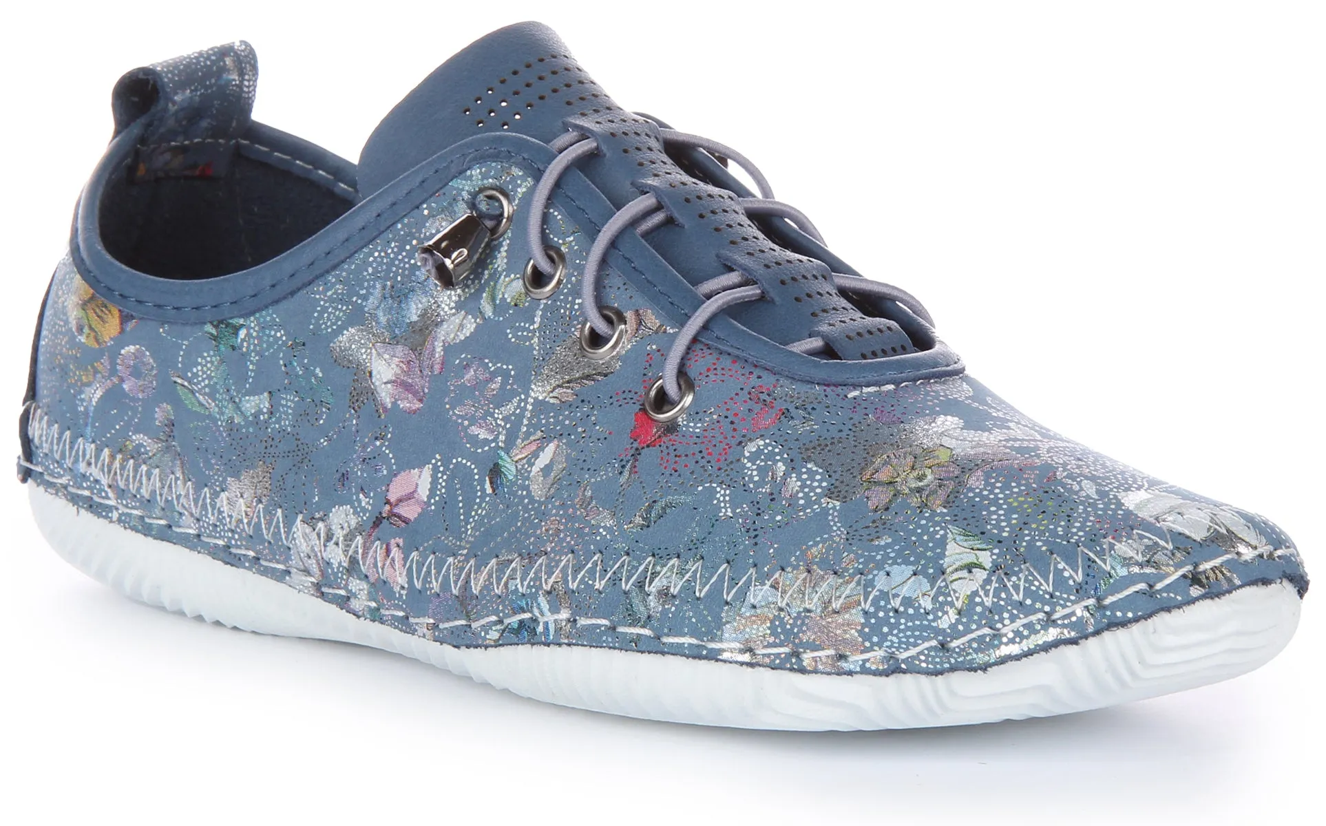 Justinreess England Lita In Blue Floral For Women