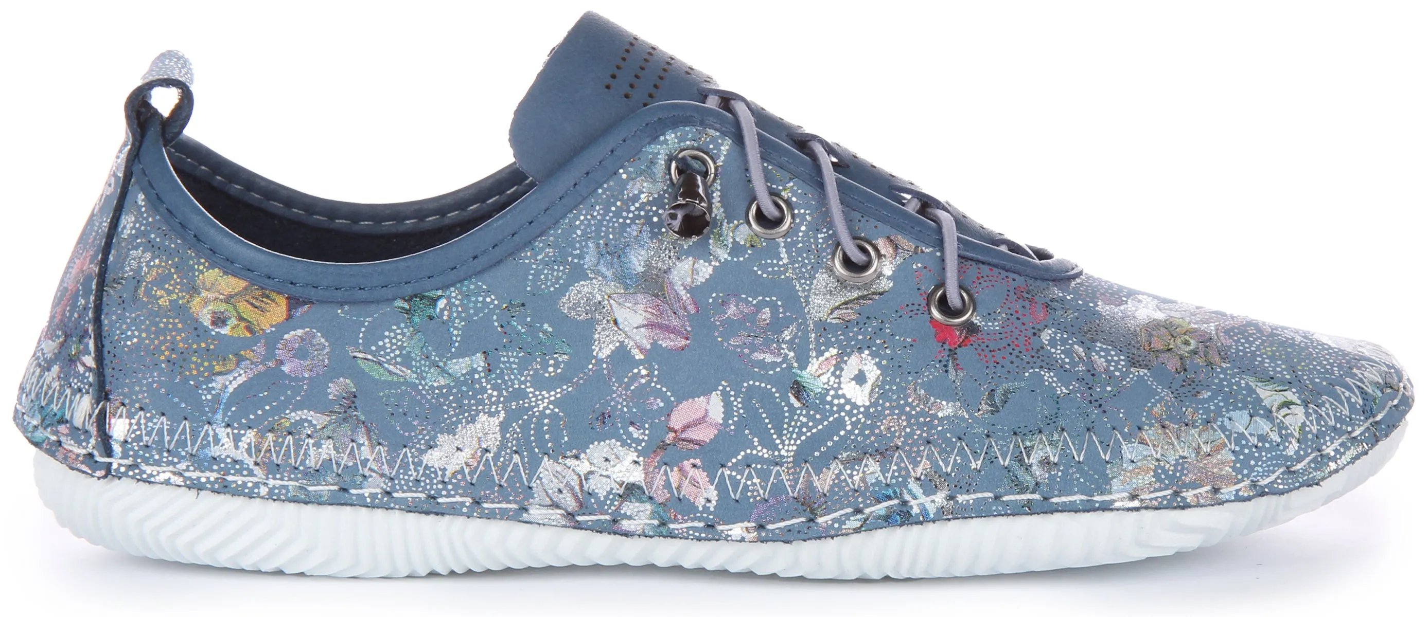 Justinreess England Lita In Blue Floral For Women