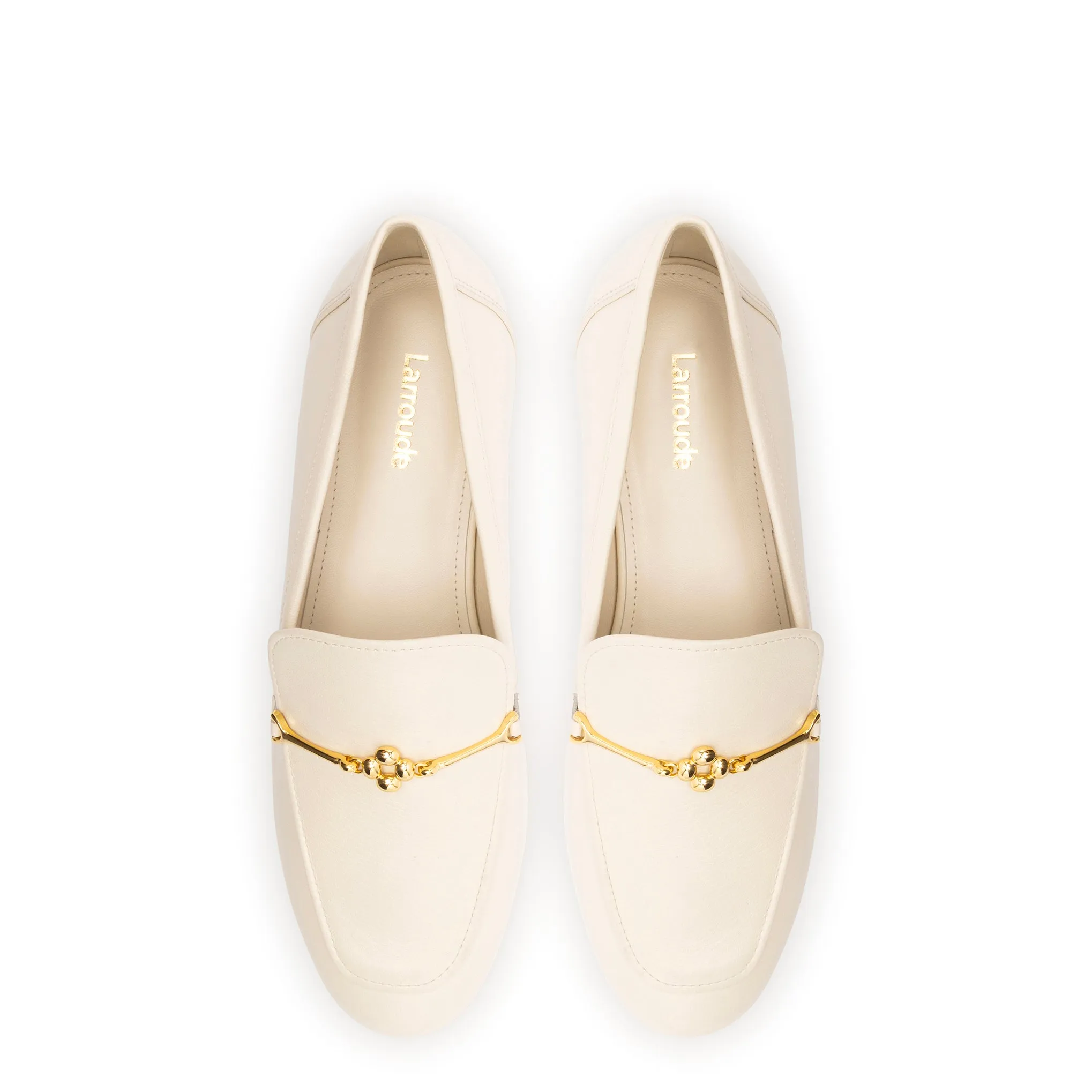 Katherine Loafer In Ivory Leather