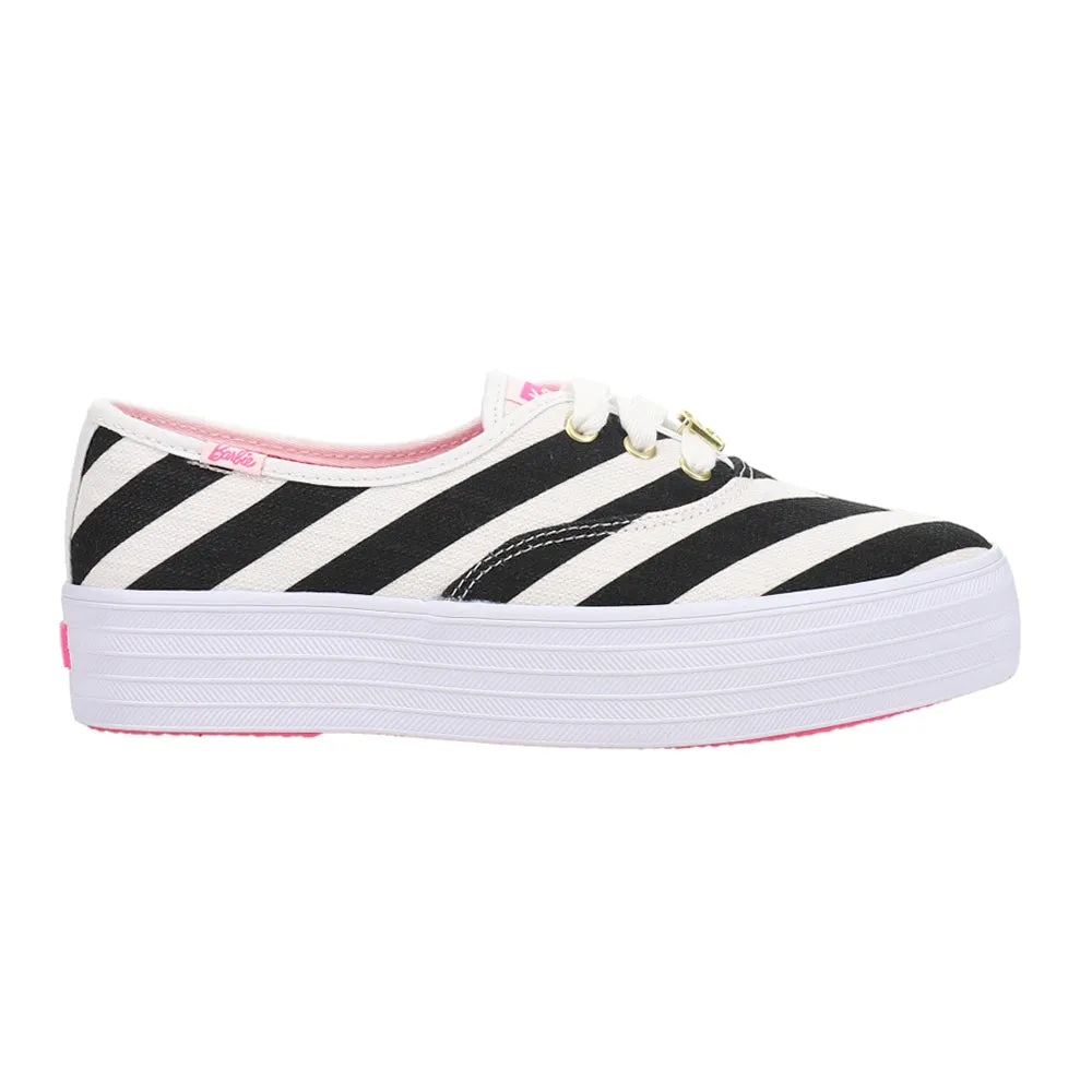 Keds x Barbie Point Striped Canvas Platform Sneakers