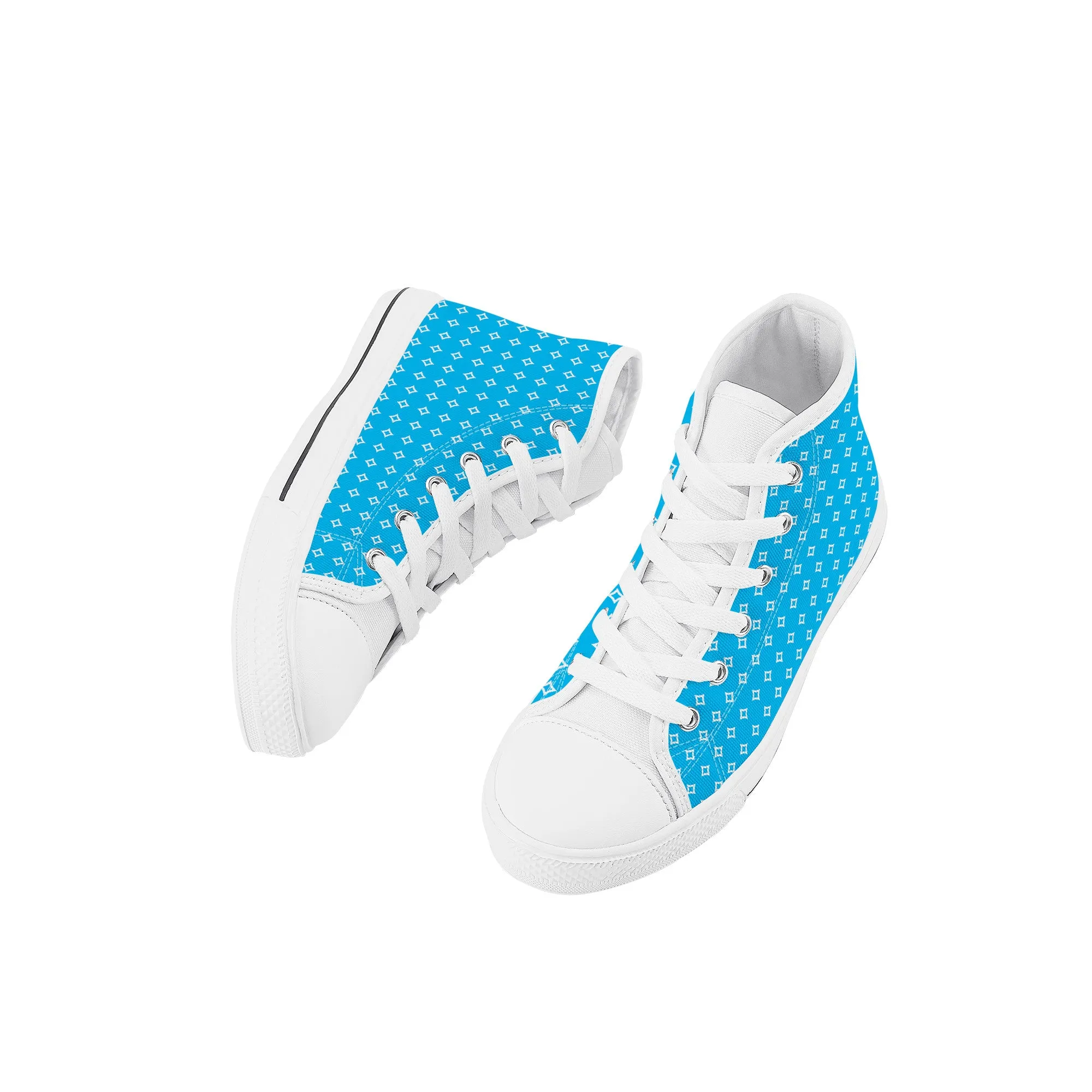 Kids High Top Sneakers - Blue