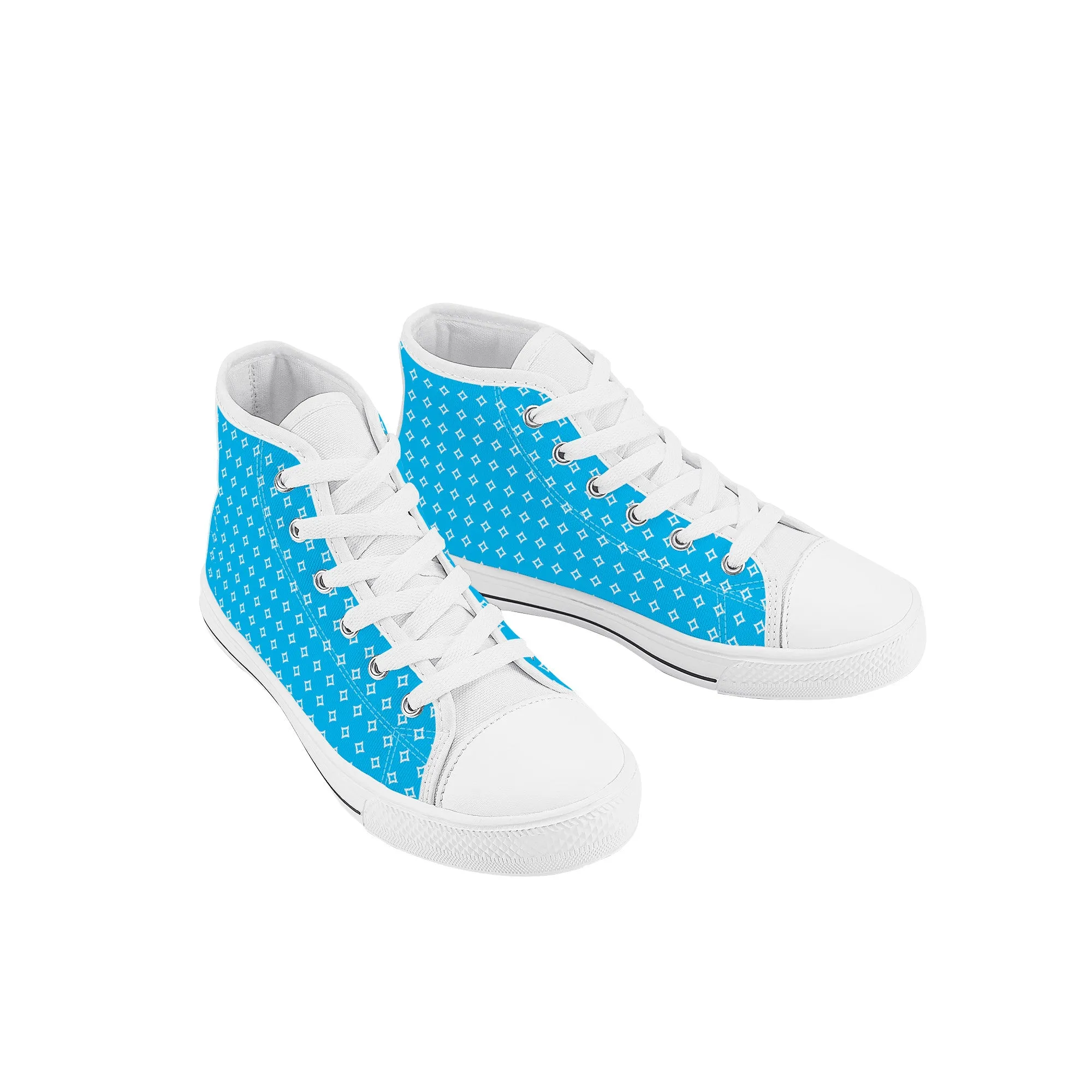 Kids High Top Sneakers - Blue