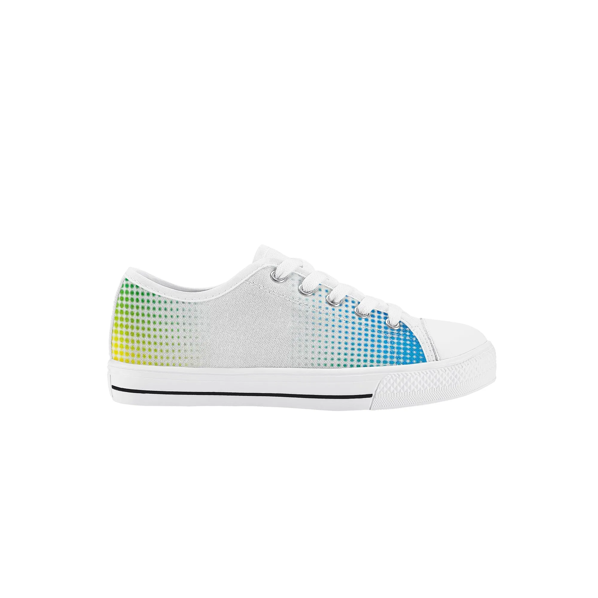 Kids Low Top Canvas Sneakers - Rainbow