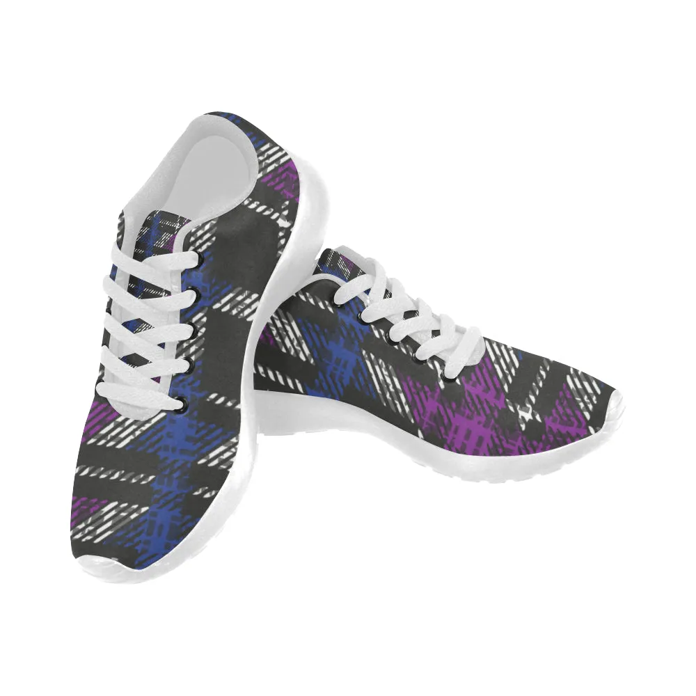 Kids Plaid Checkers Print Canvas Sneakers