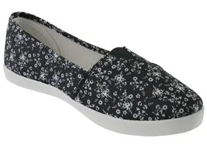 Ladies Printed Fabric Slip-On Sneaker