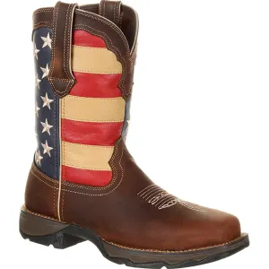 Lady Rebel Workâ by DurangoÂ Steel Toe Patriotic Flag Work Boot