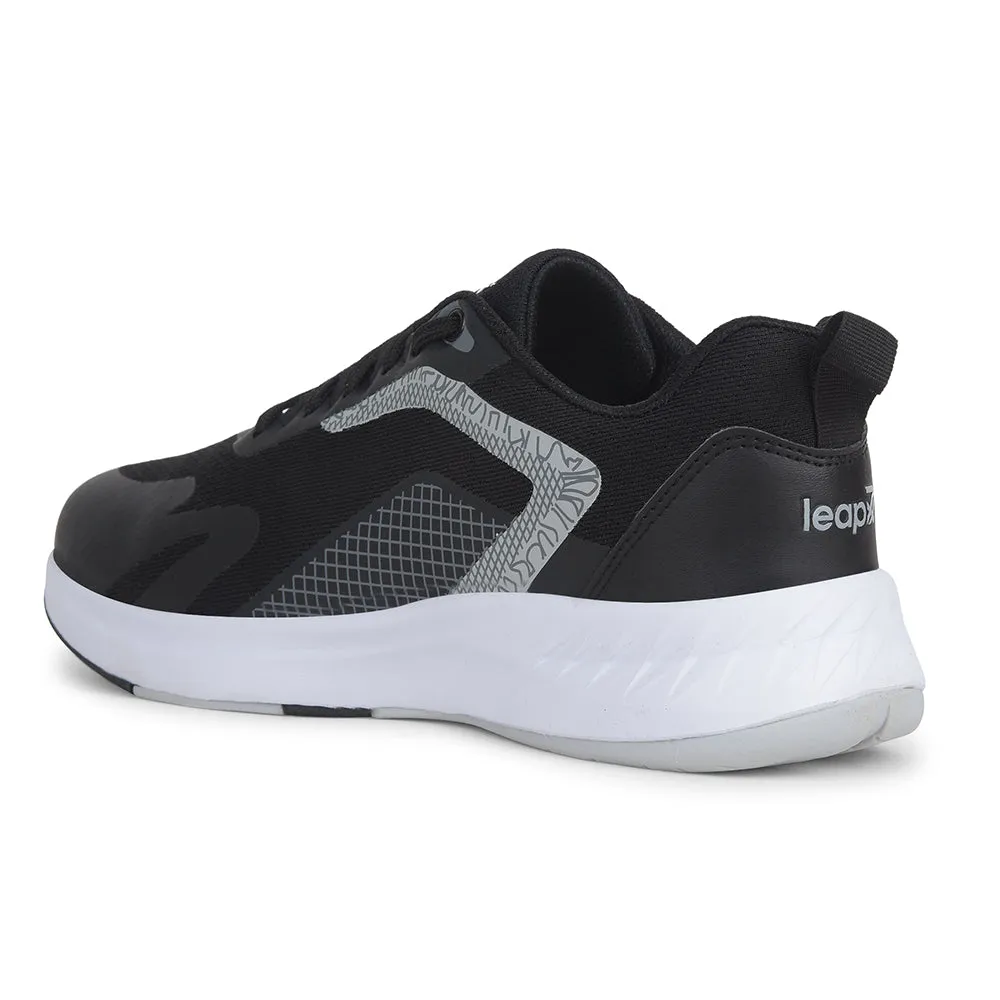 Leap7x Sports Black Running Shoes For Mens EVELSTER-E By Liberty