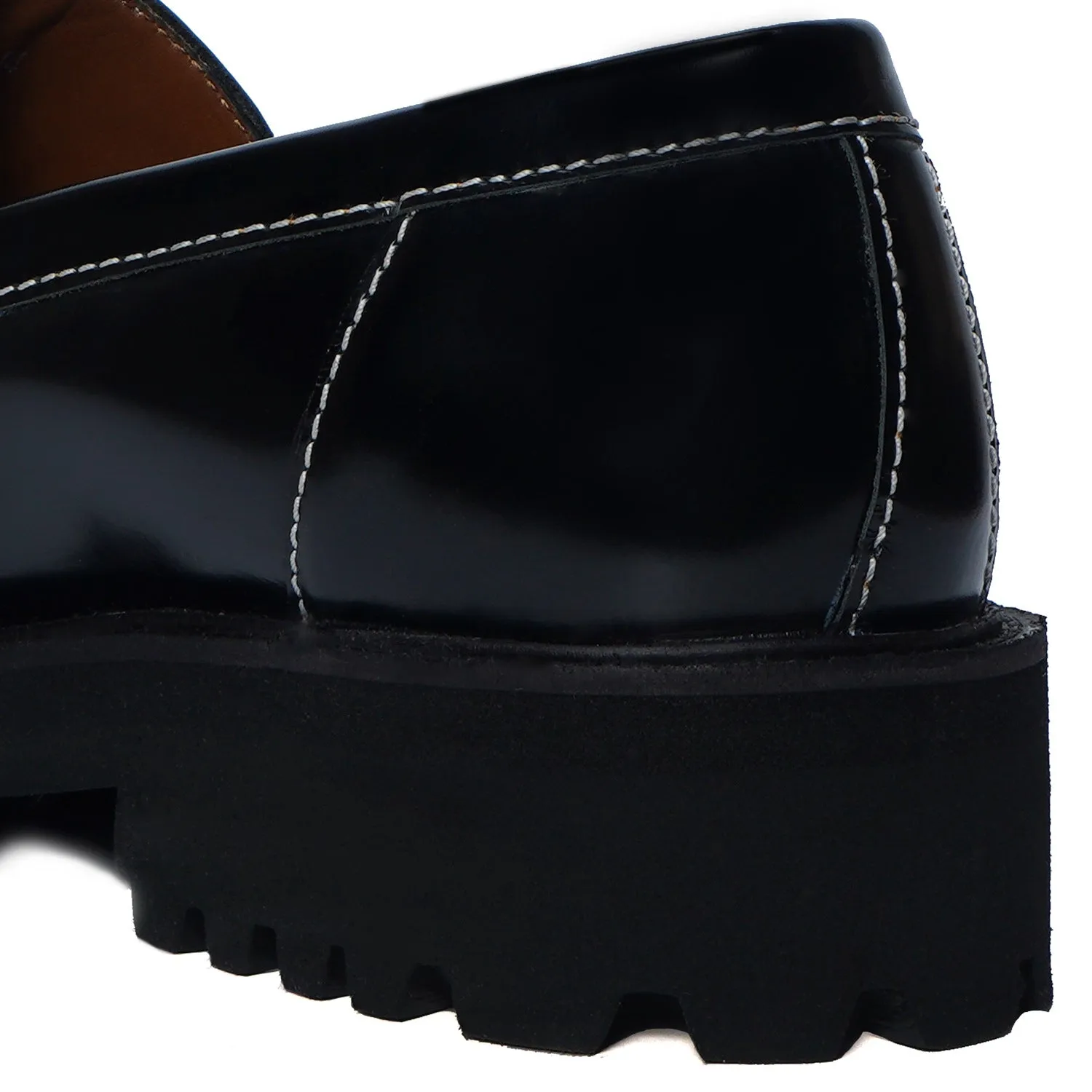 Light Weight Black Chunky Loafer