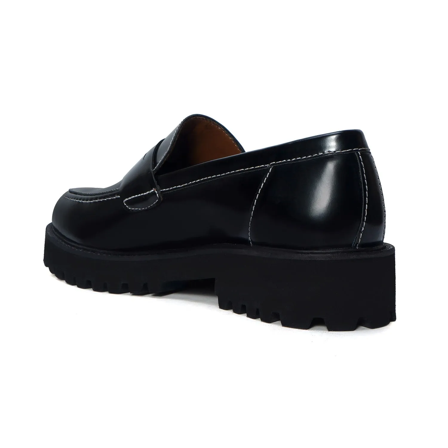 Light Weight Black Chunky Loafer