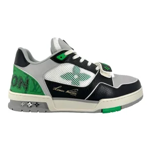 Louis Vuitton LV Trainer Strap Black Green Mesh Pre-Owned