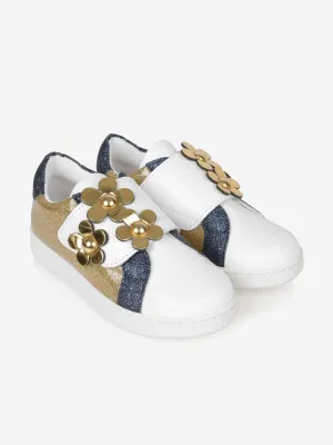 MARC JACOBS Girls Glitter Daisy Trainers