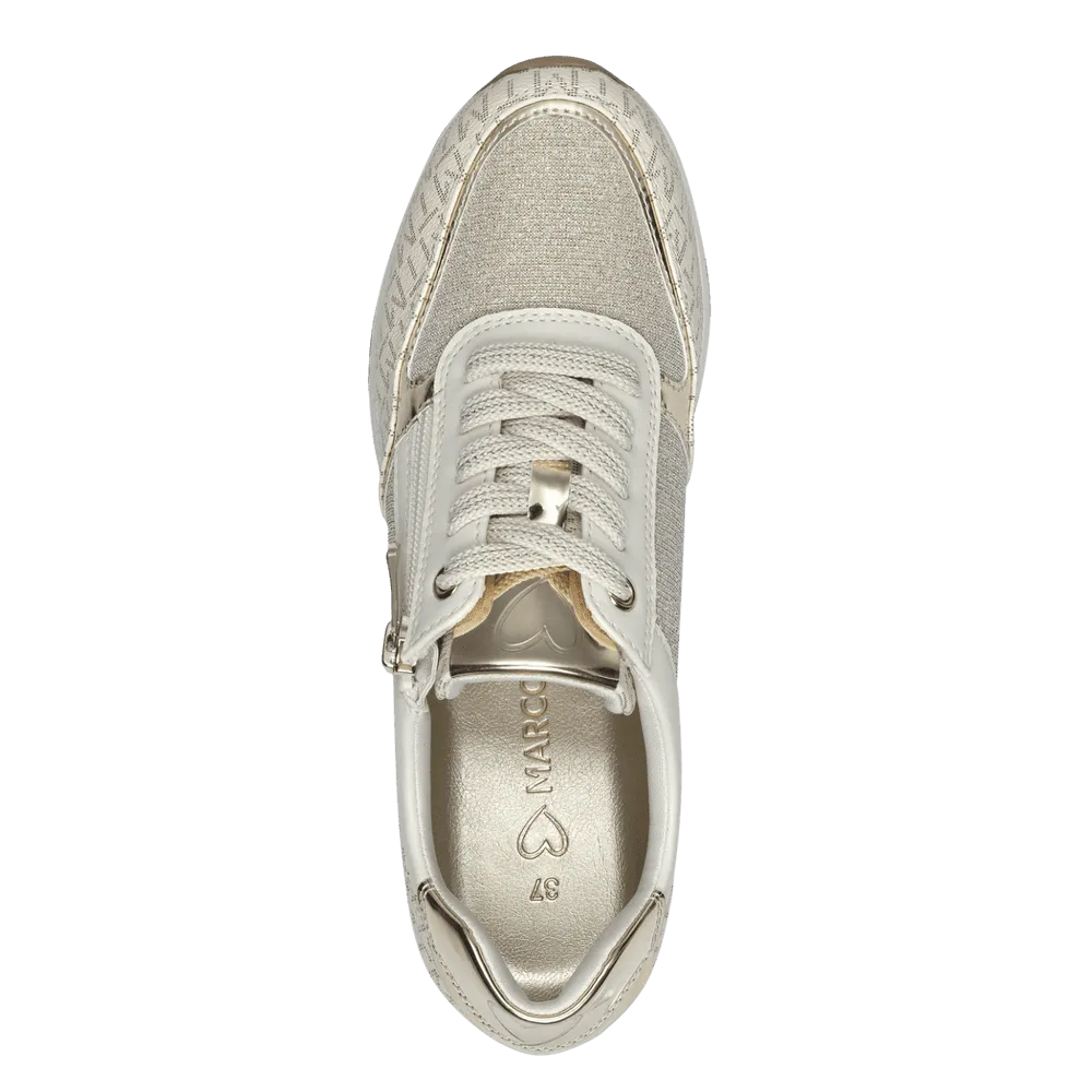 Marco Tozzi Womens Trainer 2-23713-41 Cream Combi