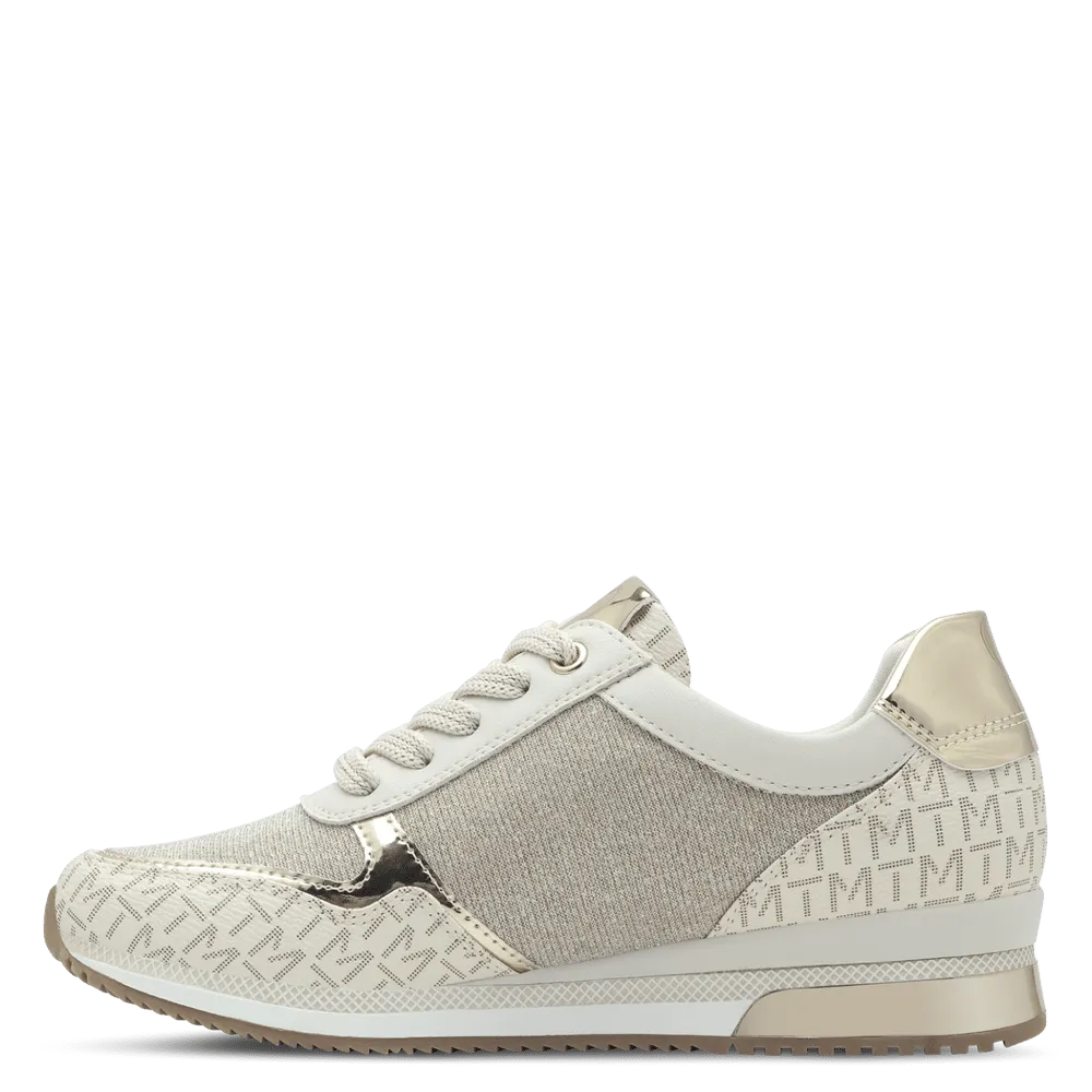 Marco Tozzi Womens Trainer 2-23713-41 Cream Combi