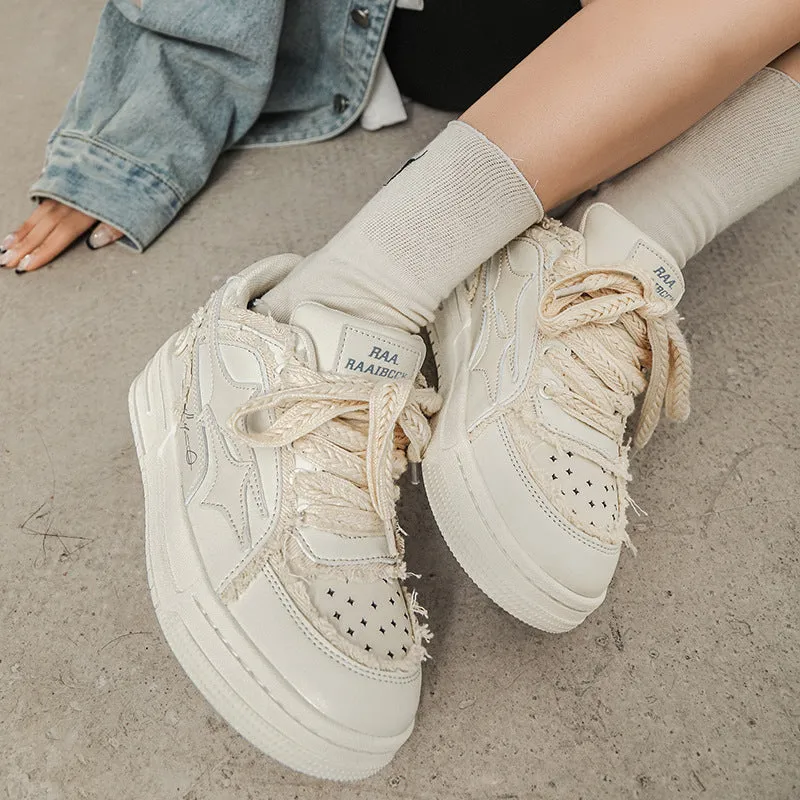 Matching Sneakers for Couples Skater White Flat Sneakers