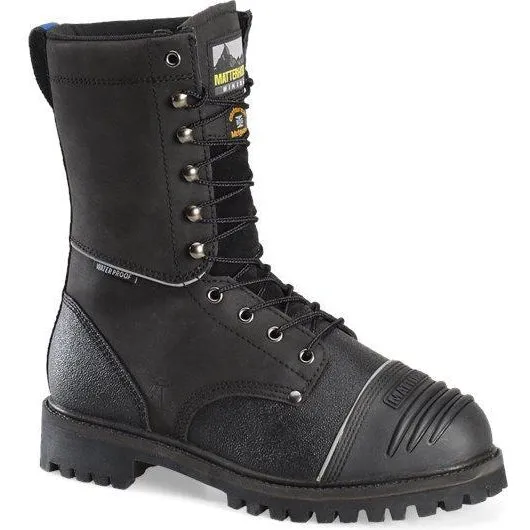 Matterhorn Men's Mulrooney 10" Stl Toe WP Metguard Work Boot Black- MT903