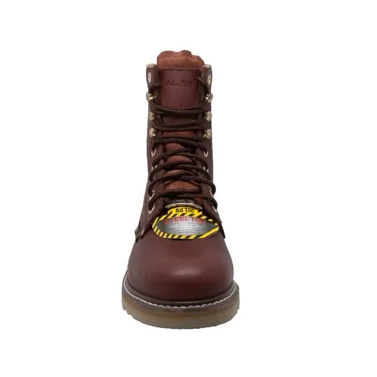 Men's 8" Steel Toe Redwood Farm Leather Boots