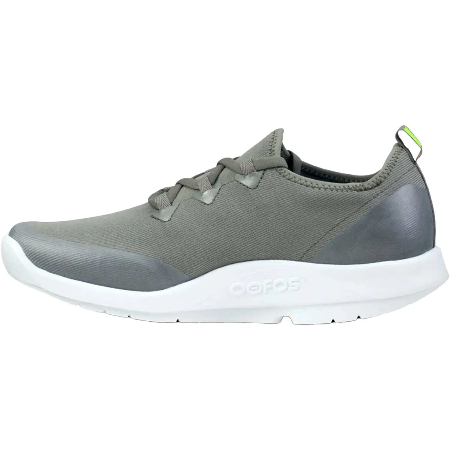 Men's OOFOS OOMG Sport LS White/Olive Mesh