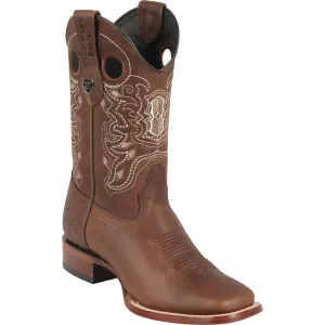 Men's Wild West Genuine Leather Ranch Toe Boot 28249940