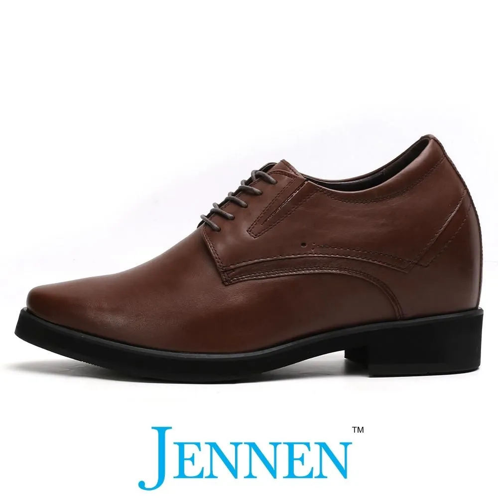 Mr. Rachmaninoff Brown 10cm | 4 inches Tallest Platform Shoes Men