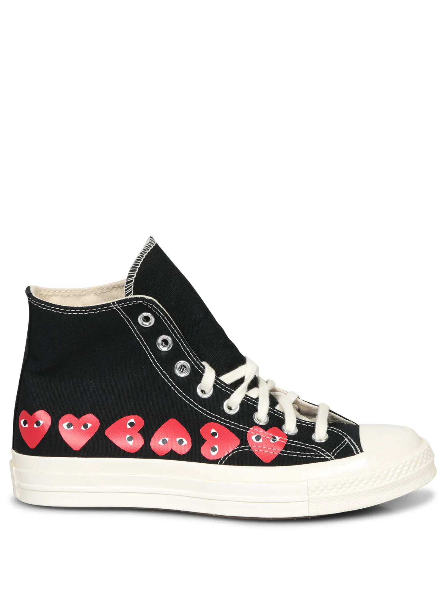 Multi Heart High Black Sneakers