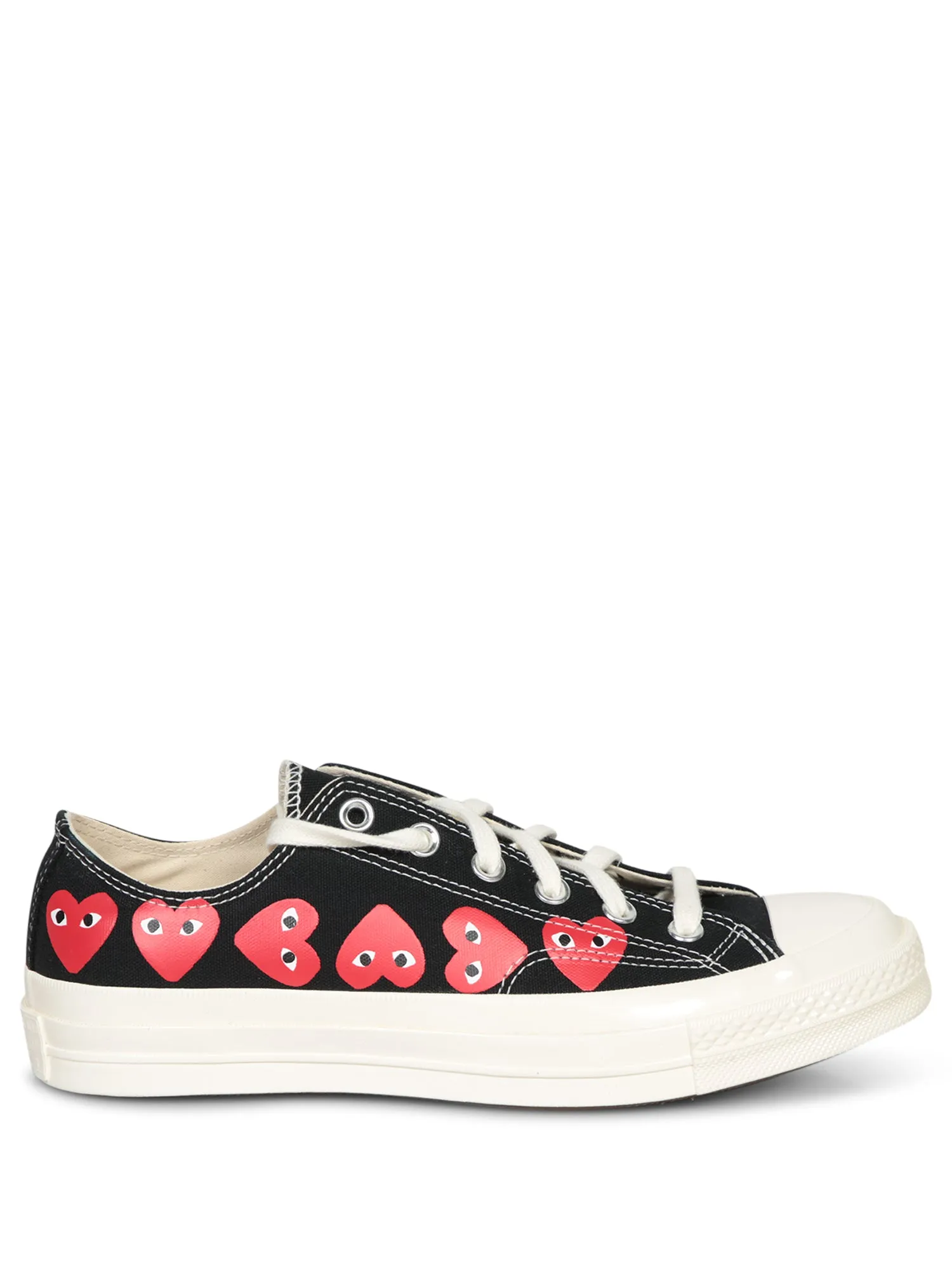 Multi Heart Low Black Sneakers