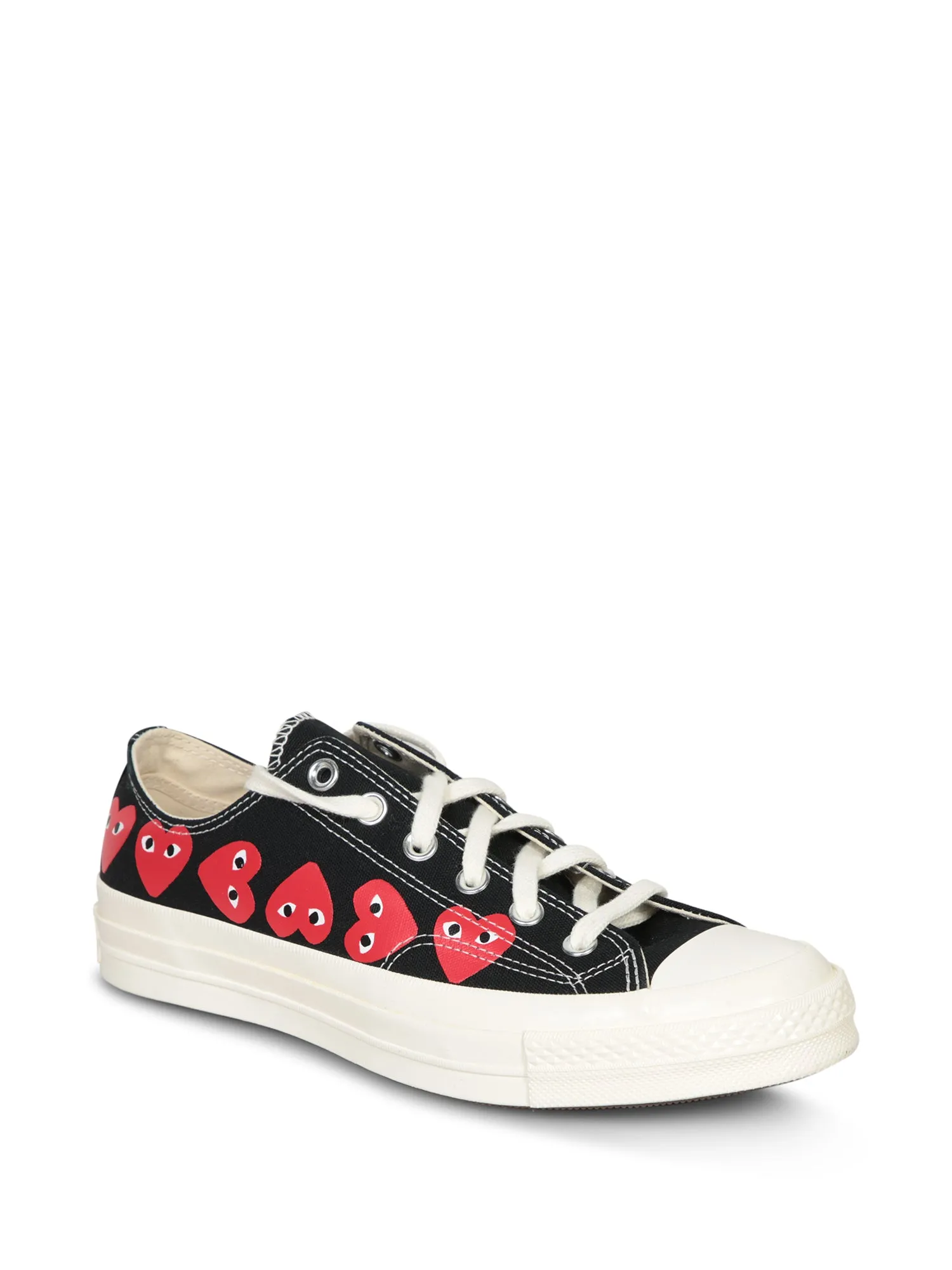 Multi Heart Low Black Sneakers