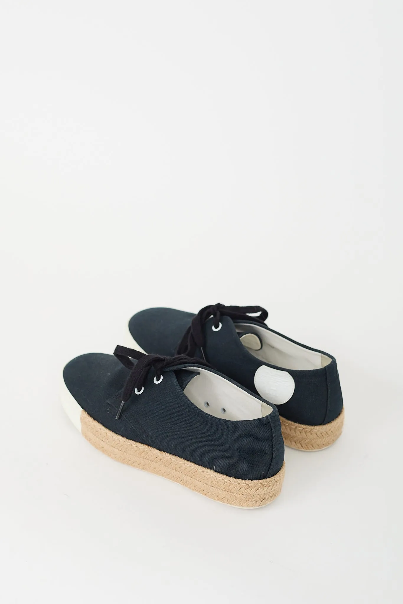 Navy Canvas Rosa Espadrille Platform Sneaker