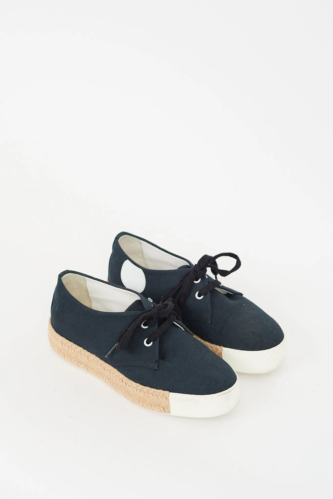 Navy Canvas Rosa Espadrille Platform Sneaker