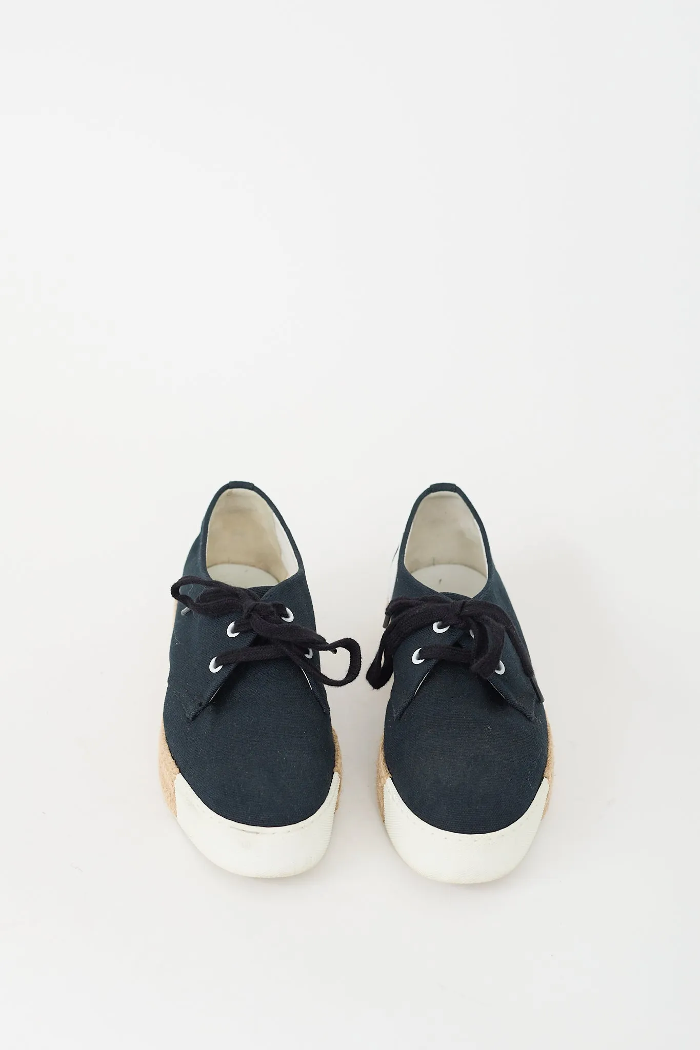 Navy Canvas Rosa Espadrille Platform Sneaker