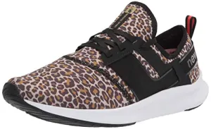 New Balance Women's FuelCore Nergize Sport V1 Sneaker, Leopard/Black, 8.5