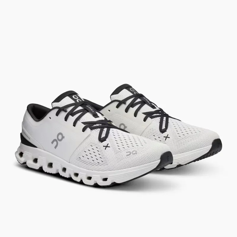 On Running Men's Cloud X 4 Sneakers in Ivory Black