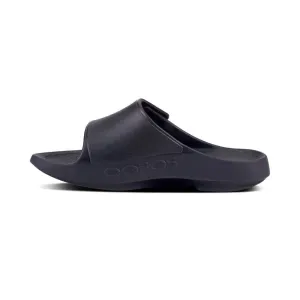 Oofos Men's Ooah Sport Flex Slide Sandals - Black Matte