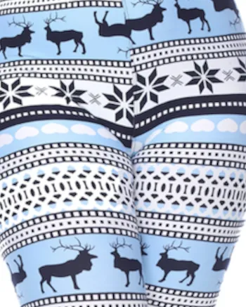 Pack of 2 Printed Leggings | PACK 253 - Navy