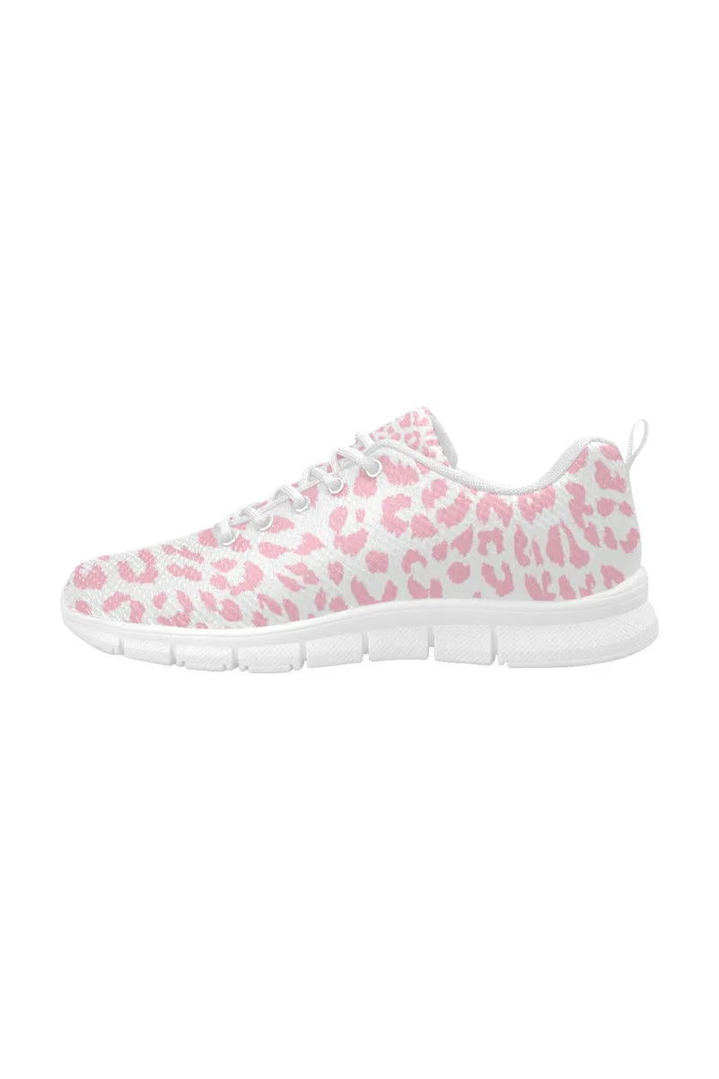 Pink Leopard Pink Women's Breathable Running Shoes