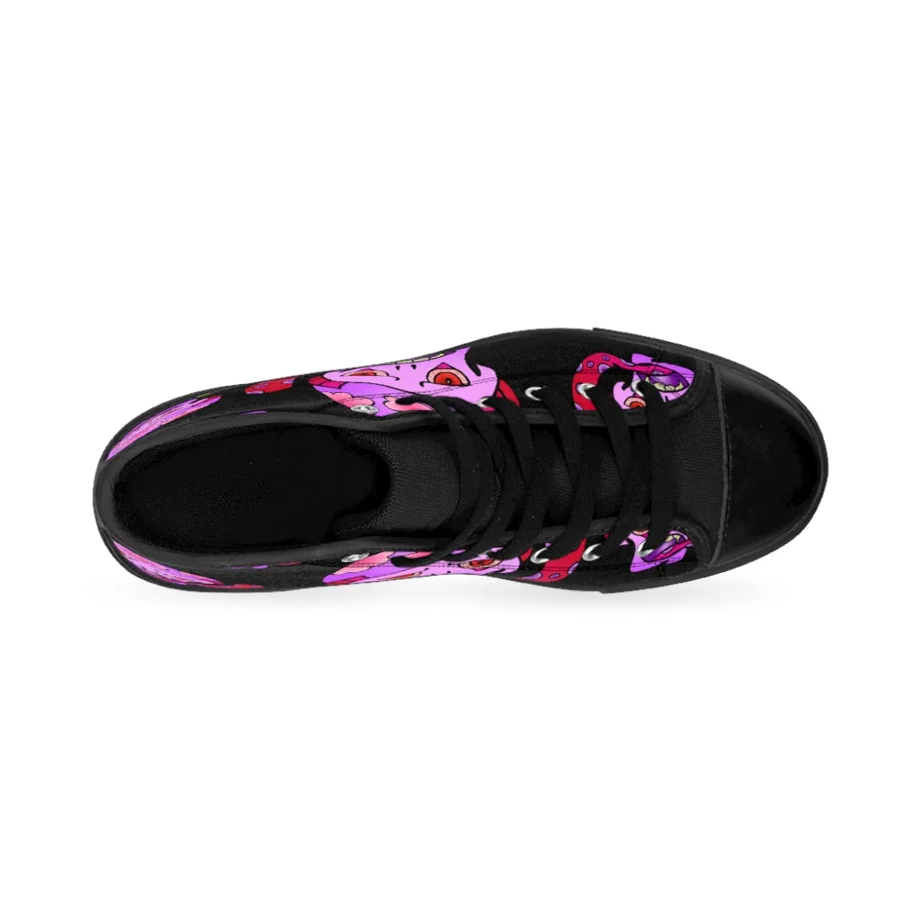 Pink Shroom Men's High-top Sneakers