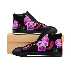 Pink Shroom Men's High-top Sneakers