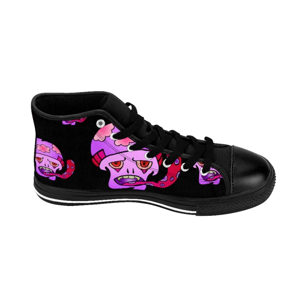 Pink Shroom Men's High-top Sneakers