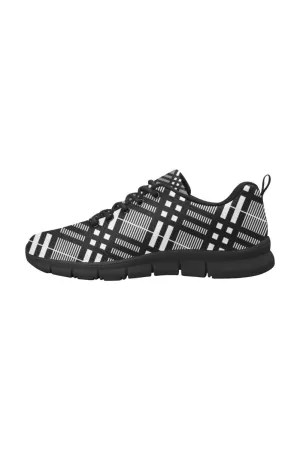 Plaid Place Men's Breathable Running Shoes