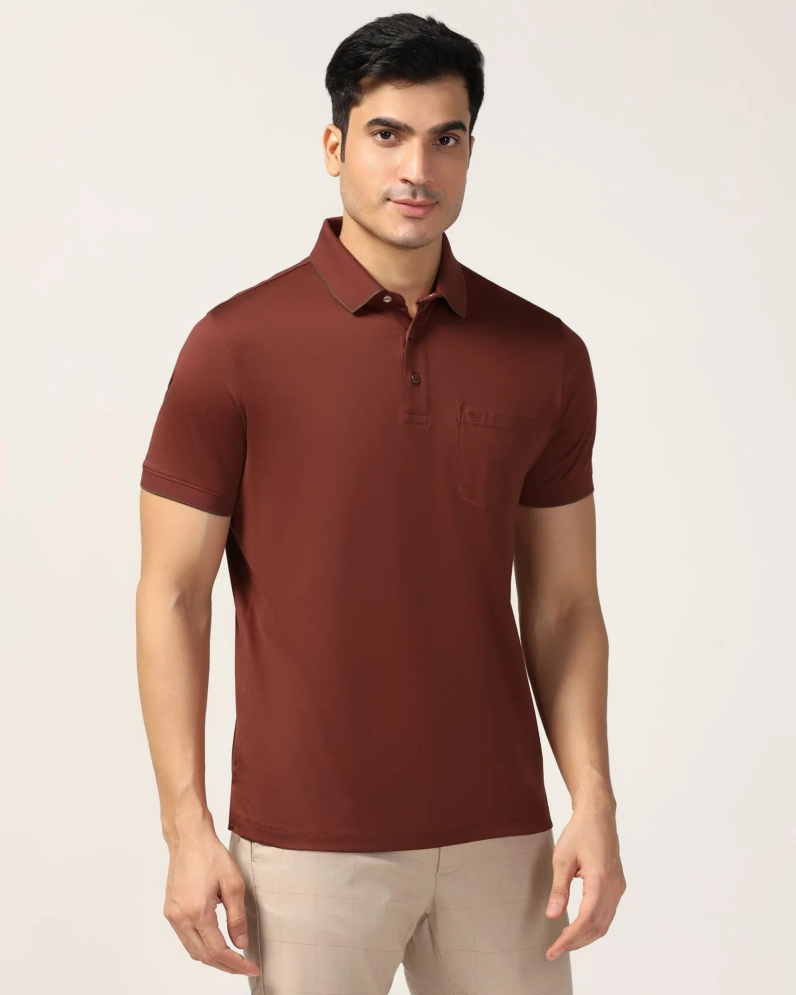 Polo Rust Solid T-Shirt - Ether