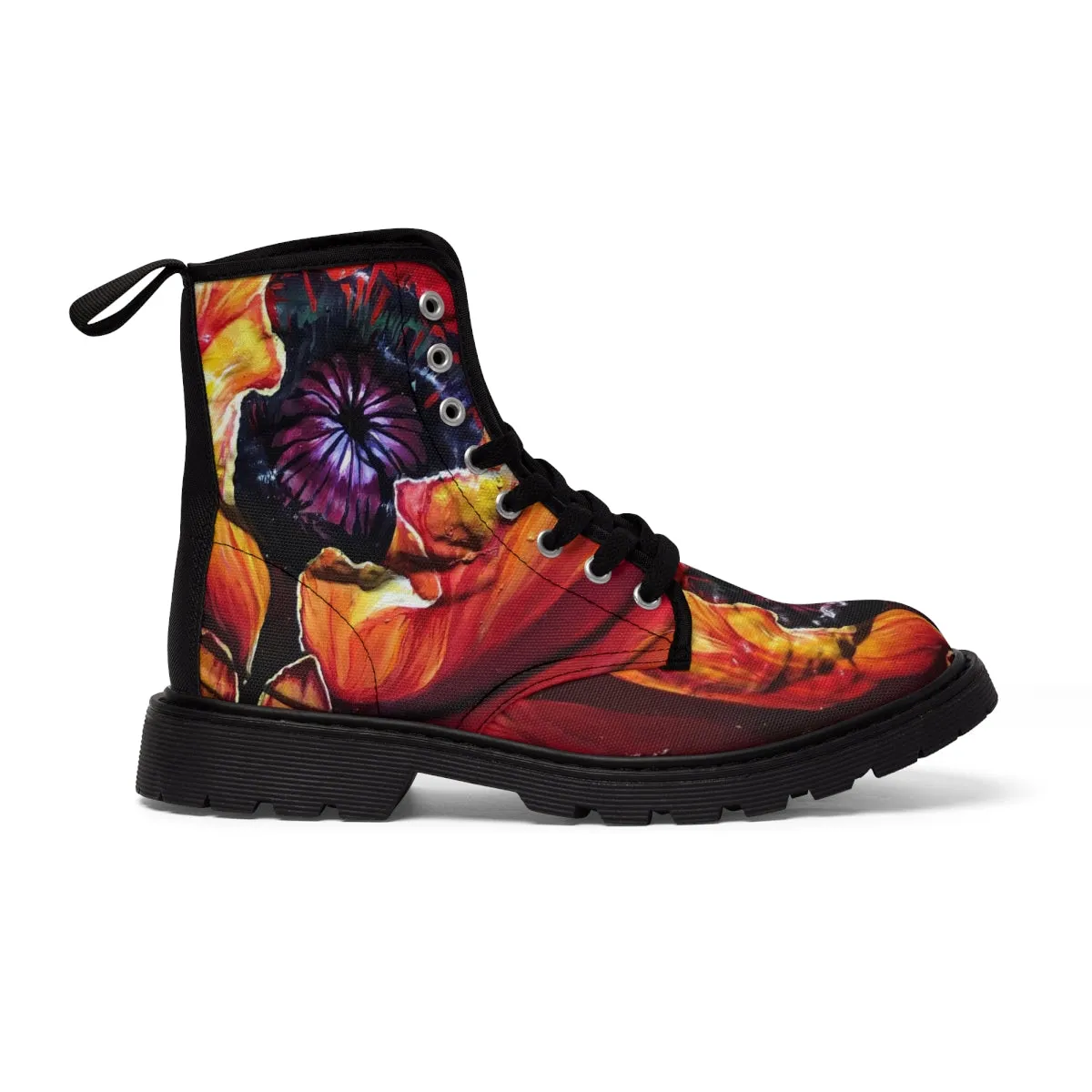 Pretty Petals Canvas Boots