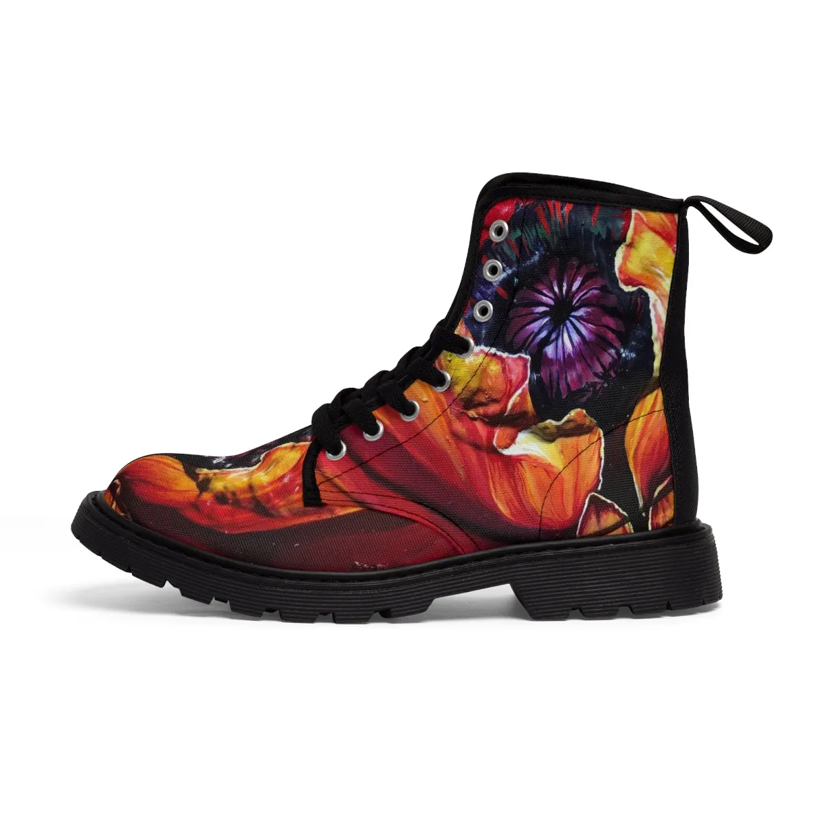 Pretty Petals Canvas Boots