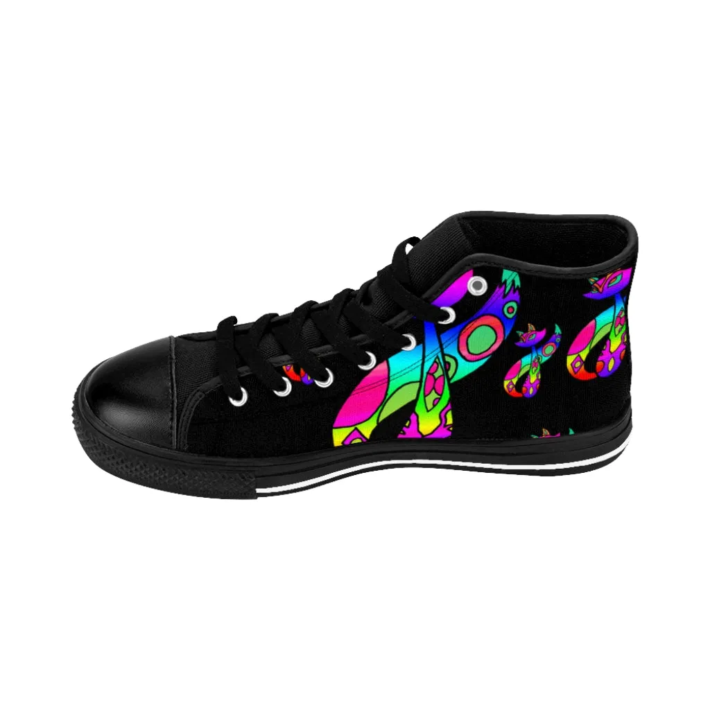 Rainbow Cat Women's High-top Sneakers