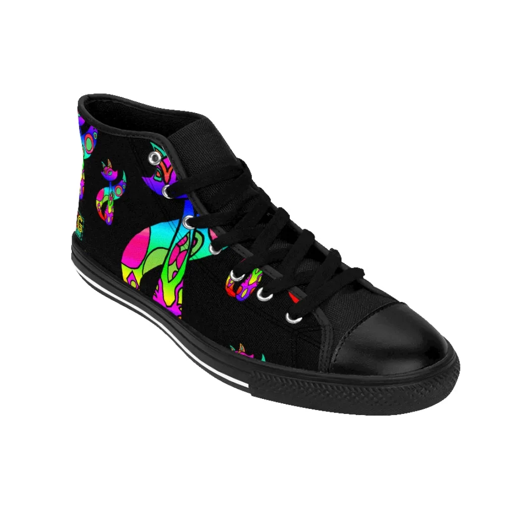 Rainbow Cat Women's High-top Sneakers