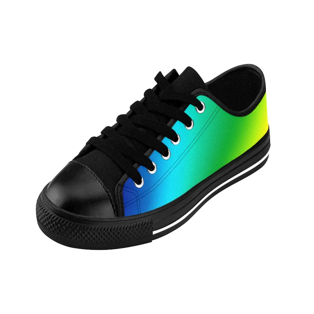 Rainbow Gay Pride Men's Sneakers, Colorful Gay Pride Best Low Top Designer Shoes For Men (US Size: 7-14)