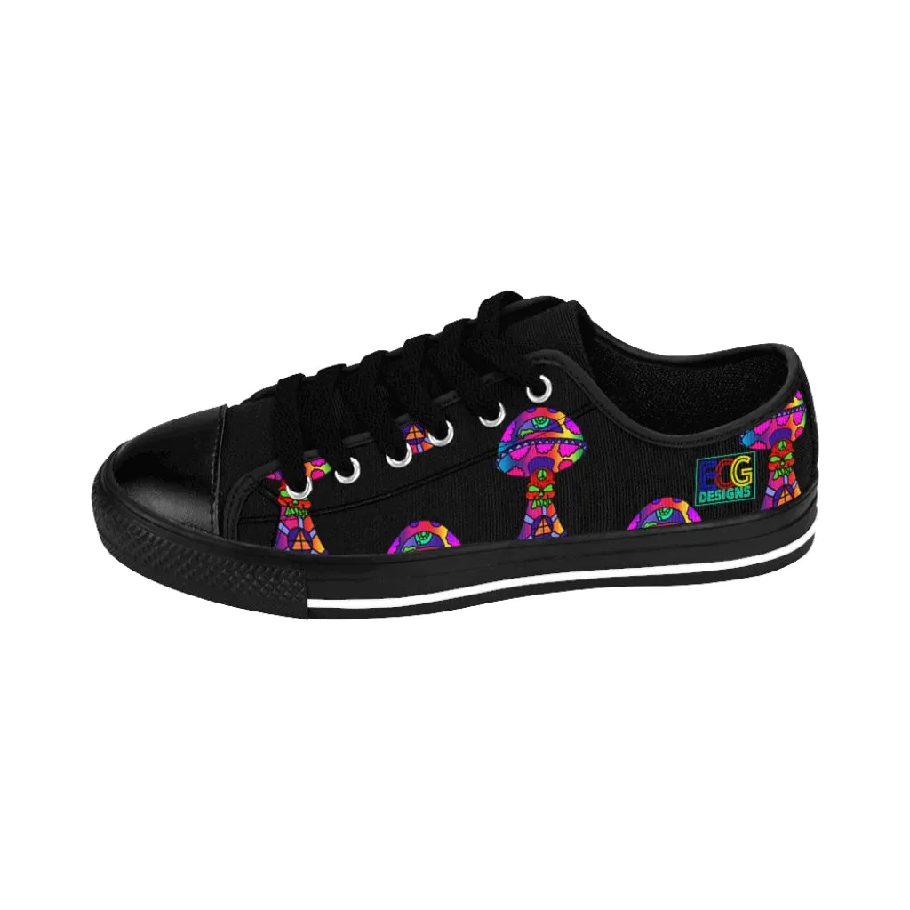 Rainbow Skull Shroom Women's Sneakers