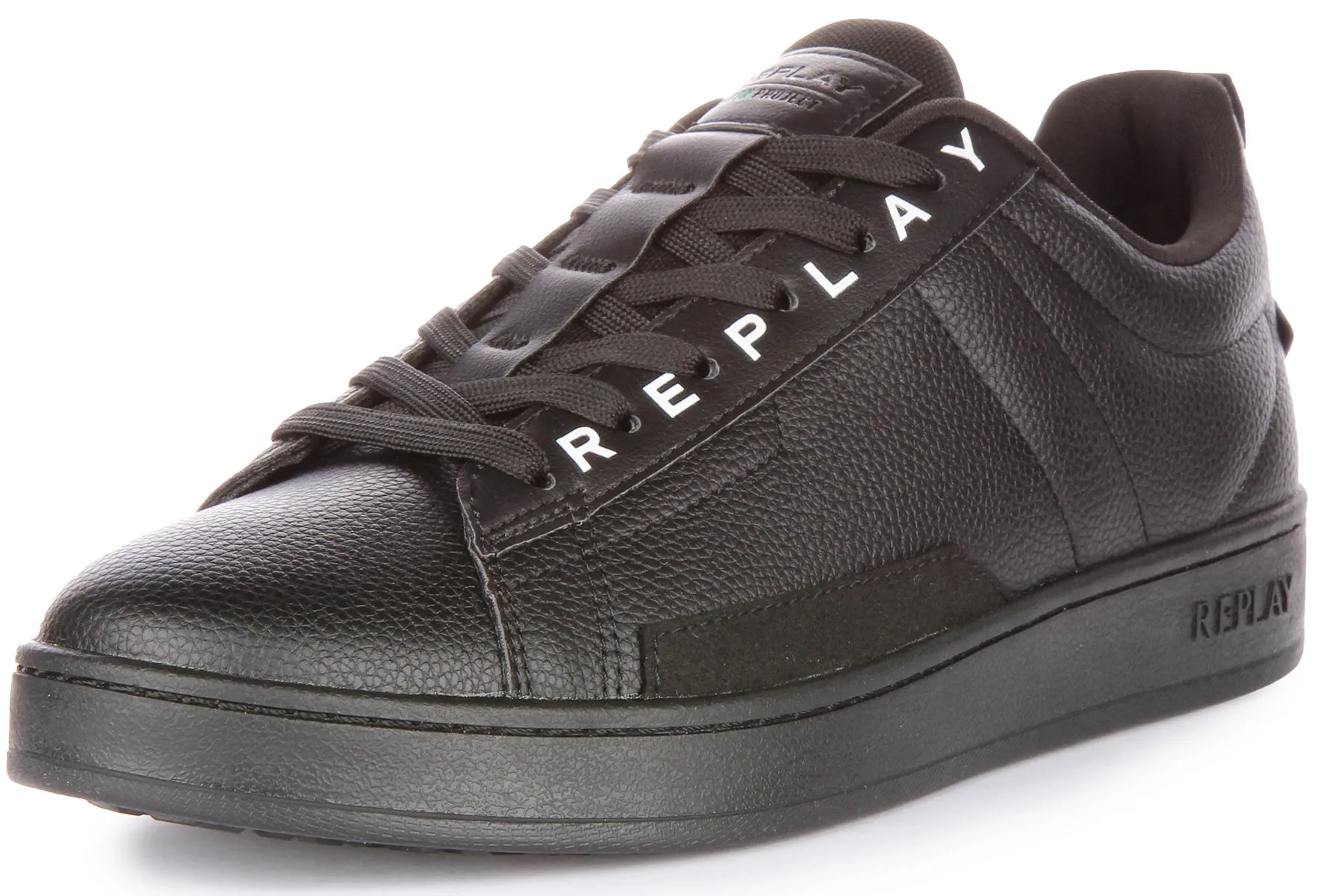 Replay Smash Base Greenn In Black For Men