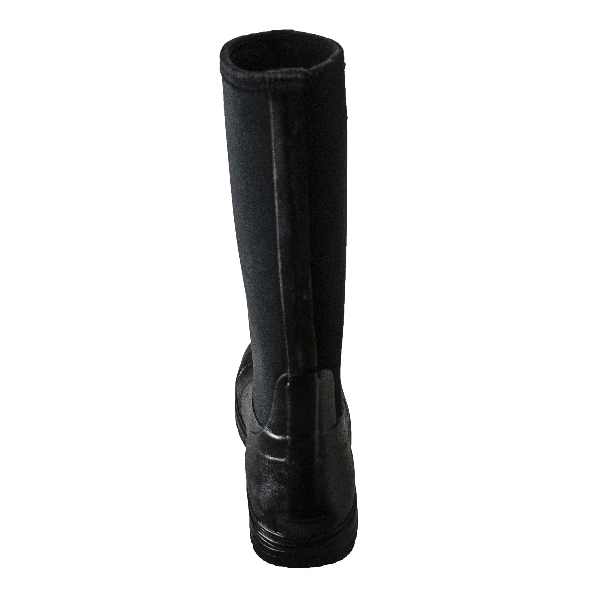 Rubber Boots: Men's 14" Neoprene/Rubber Boot- Black [Steel Toe]