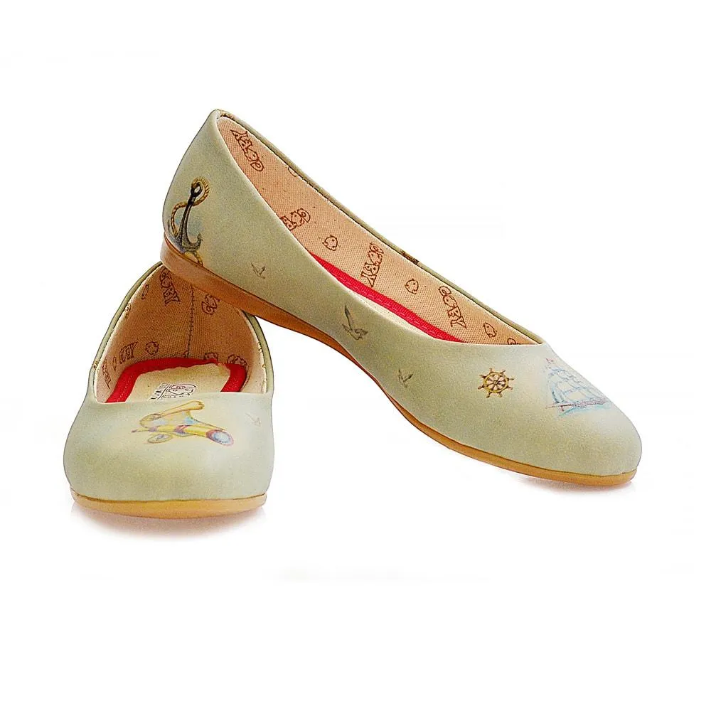 Ship and Travel Ballerinas Shoes 1082