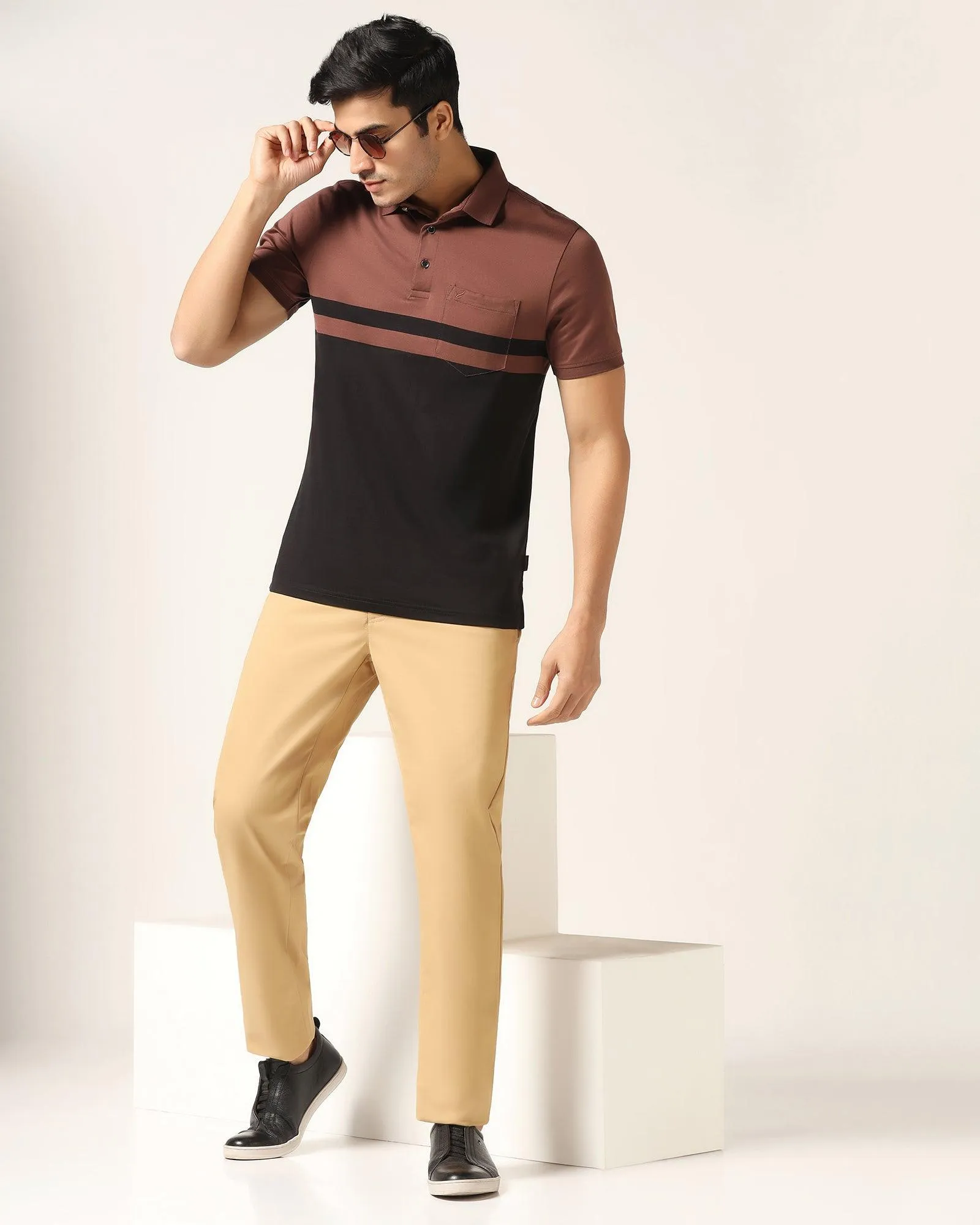 Slim Comfort B-95 Casual Khaki Solid Khakis - Mario